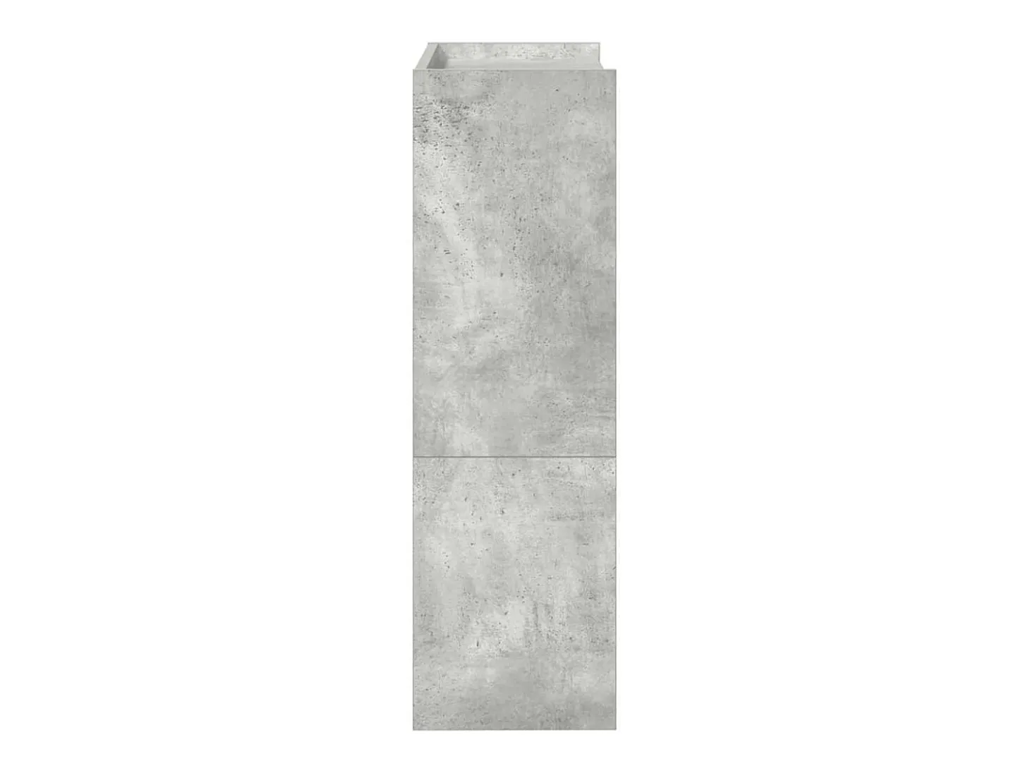 Zapatero gris hormigón 60x25x81 cm madera de ingeniería