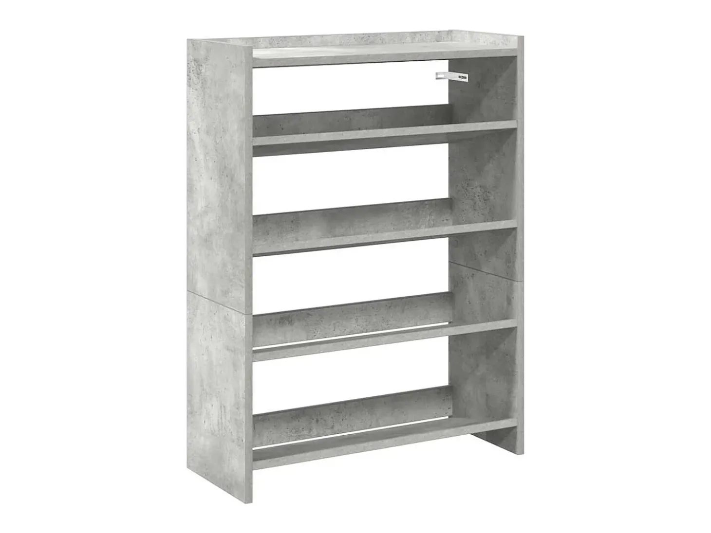 Zapatero gris hormigón 60x25x81 cm madera de ingeniería