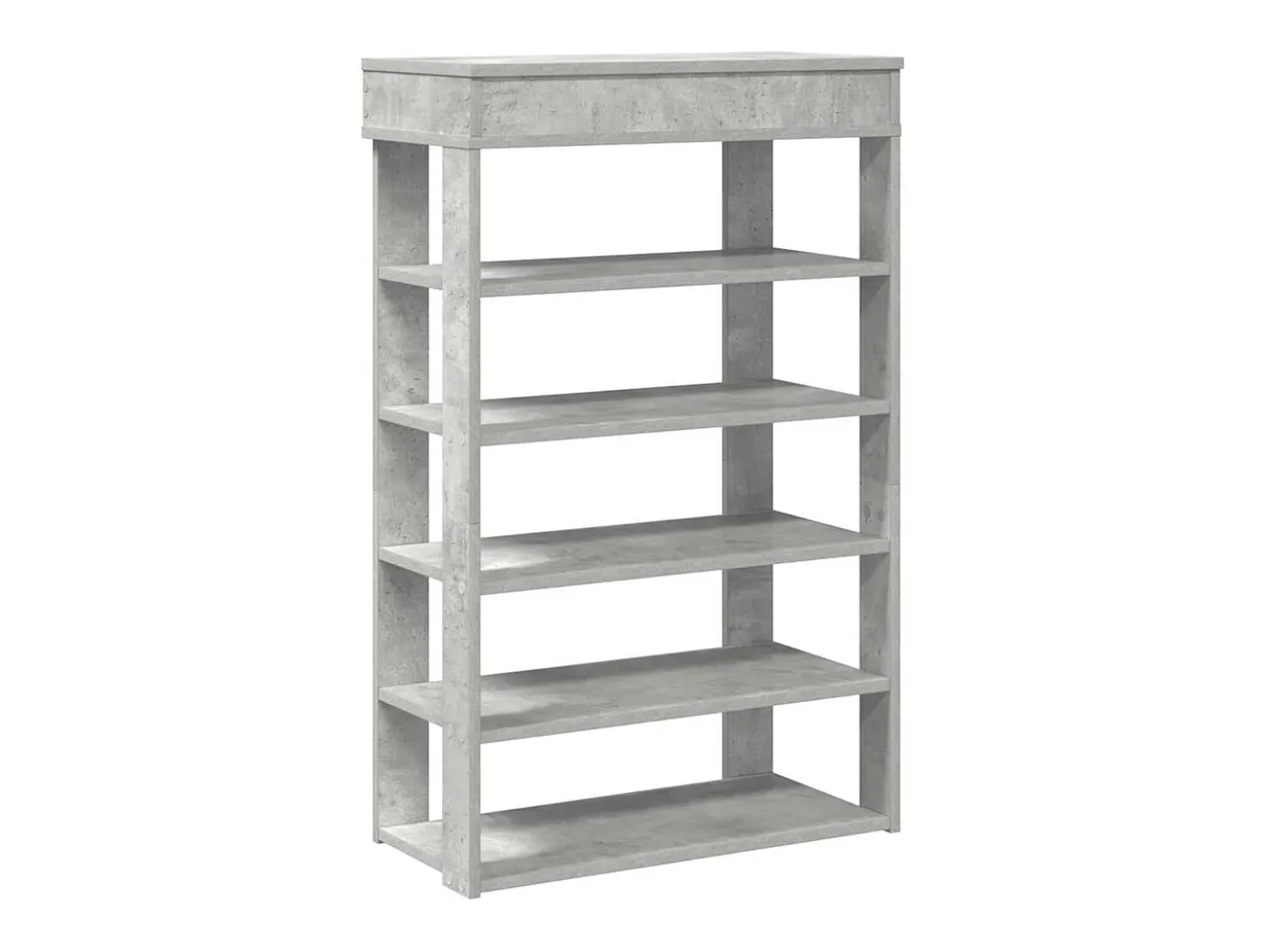 Zapatero gris hormigón 60x30x98 cm madera de ingeniería