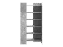 Zapatero gris hormigón 52x37,5x100cm madera de ingeniería