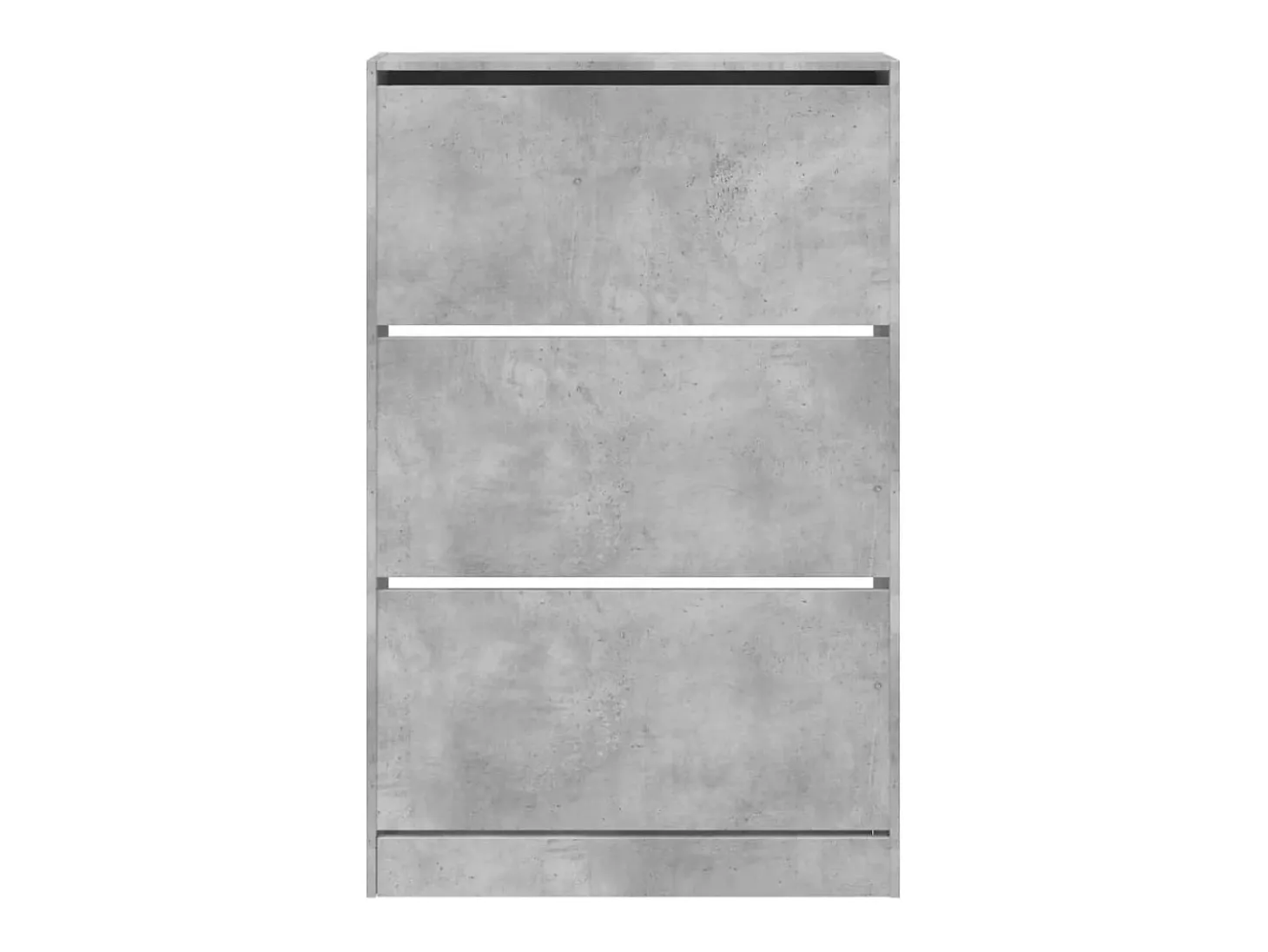 Zapatero gris hormigón 80x21x125,5cm madera de ingeniería