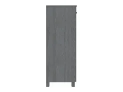 Zapatero Gris Oscuro 85x40x108 cm Pino Macizo