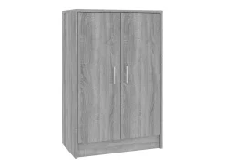Zapatero gris Sonoma 60x35x92 cm Madera de ingeniería