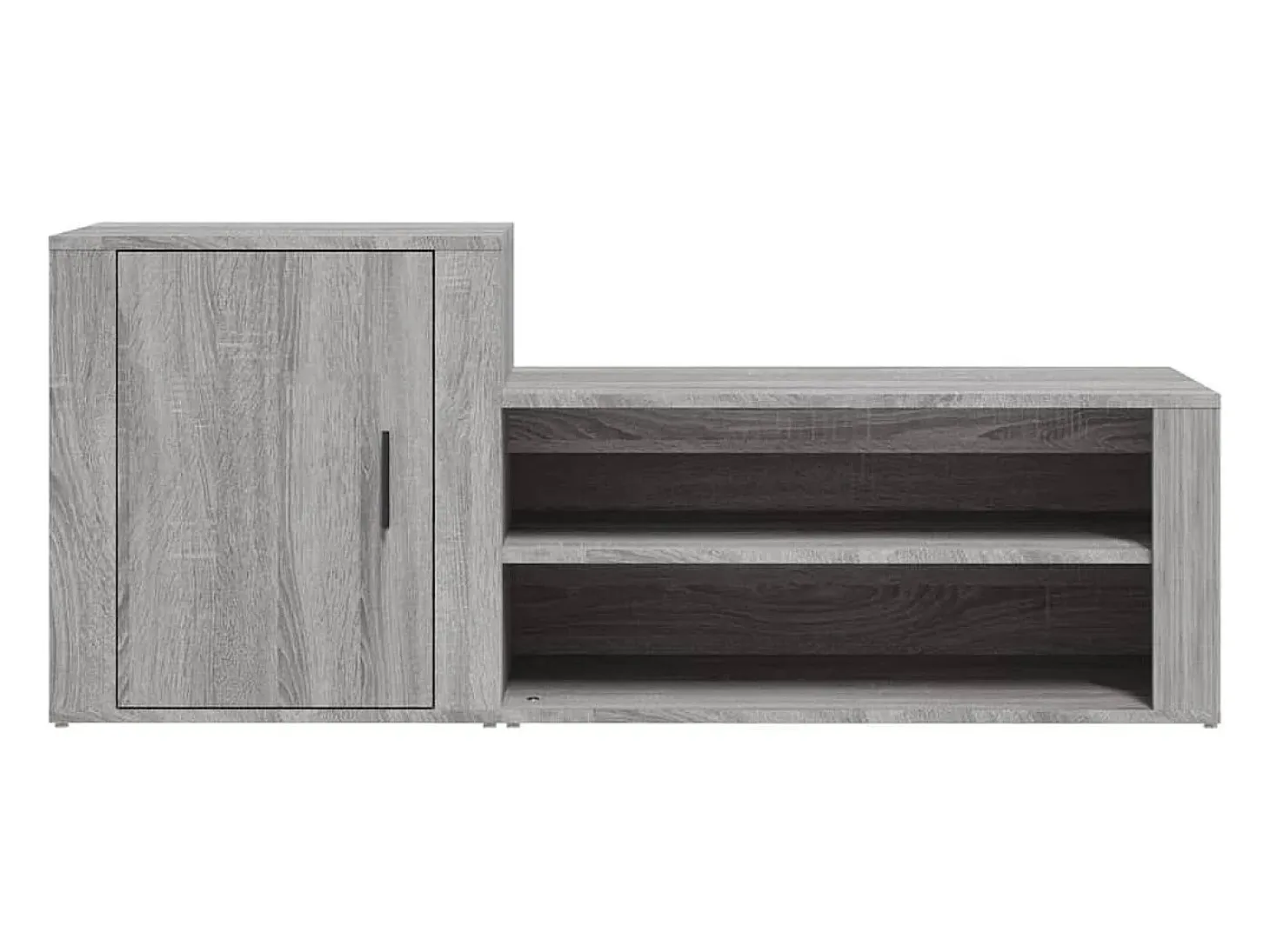 Zapatero gris Sonoma 130x35x54 cm Madera de ingeniería