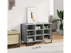 Zapatero gris Sonoma 90x38x61,5cm madera de ingeniería