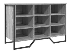 Zapatero gris Sonoma 90x38x61,5cm madera de ingeniería