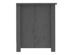 Zapatero gris 110x38x45,5 cm Madera maciza de pino