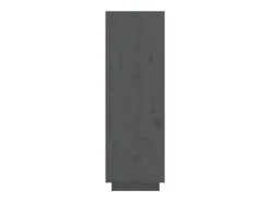 Zapatero gris 30x34x105 cm madera maciza de pino