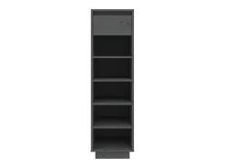 Zapatero gris 30x34x105 cm madera maciza de pino