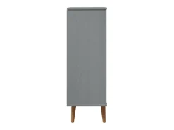 Zapatero Gris 59,5x35x103 cm Madera de Pino