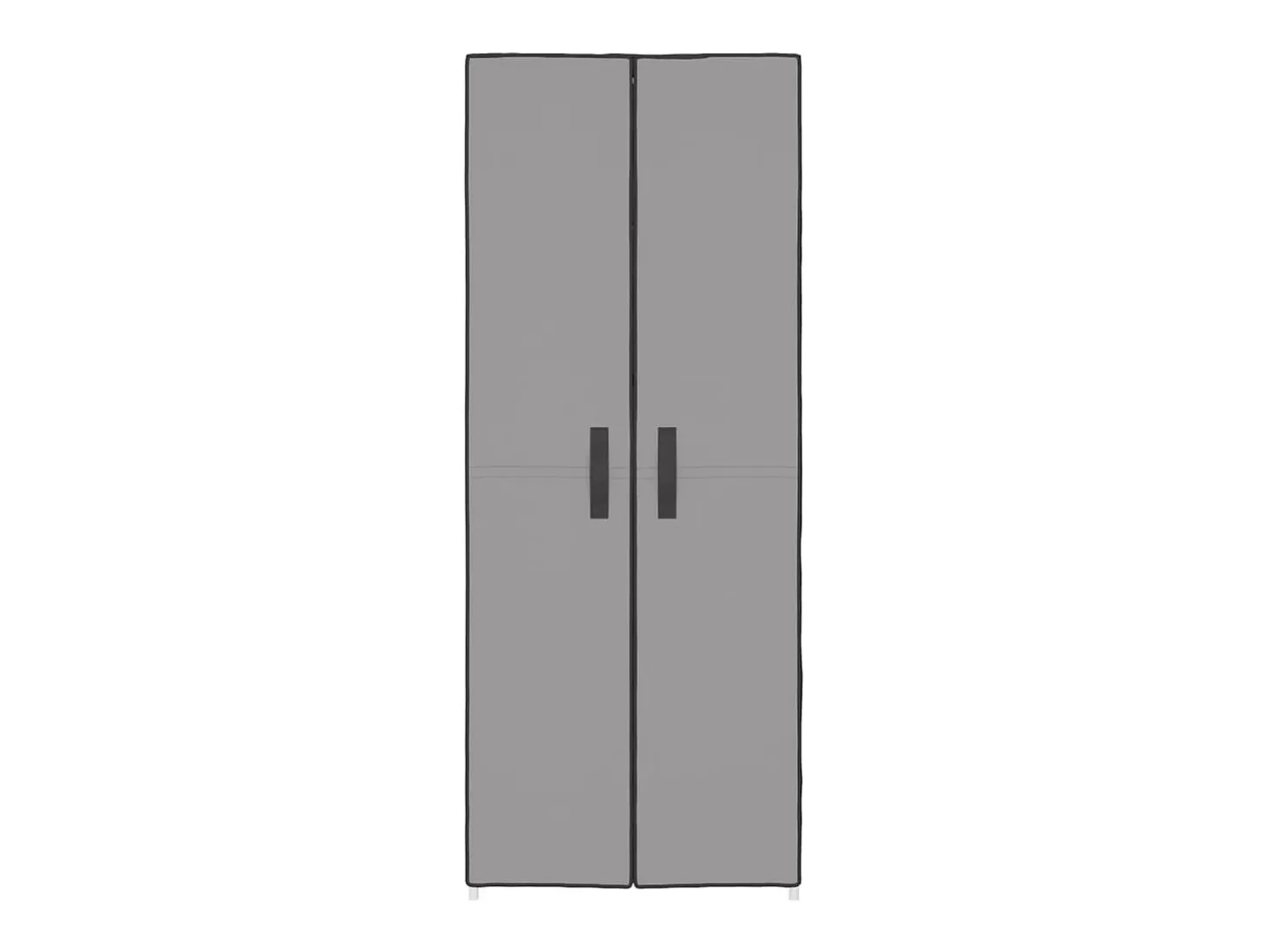 Zapatero gris 60x30x166 cm Tela
