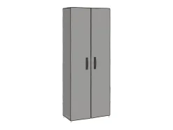 Zapatero gris 60x30x166 cm Tela