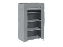Zapatero gris 60,5x30x97 cm tela no tejida