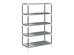 Zapatero gris 60,5x30x97 cm tela no tejida