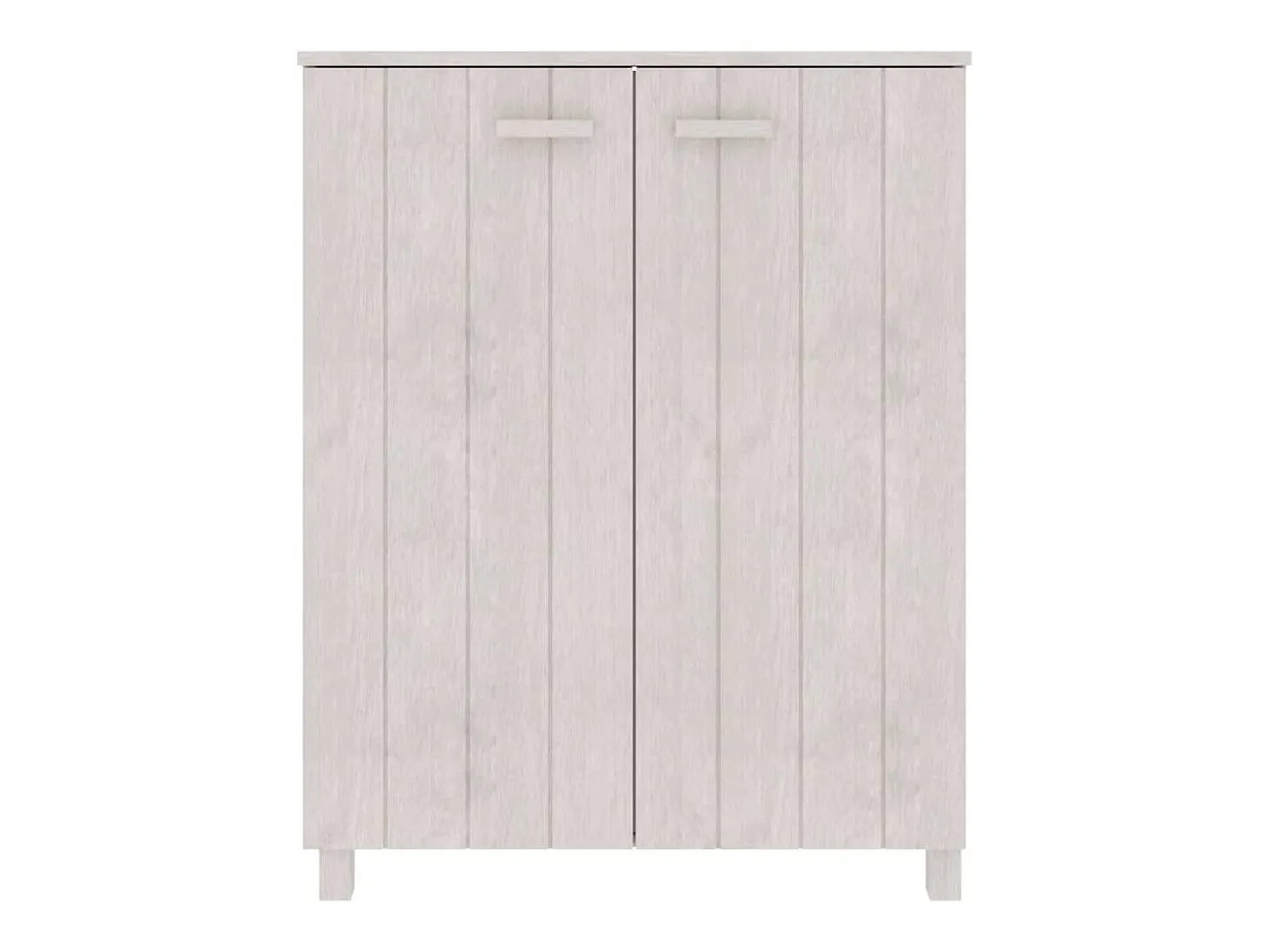 Zapatero HAMAR madera maciza de pino blanca 85x40x108 cm ES482910