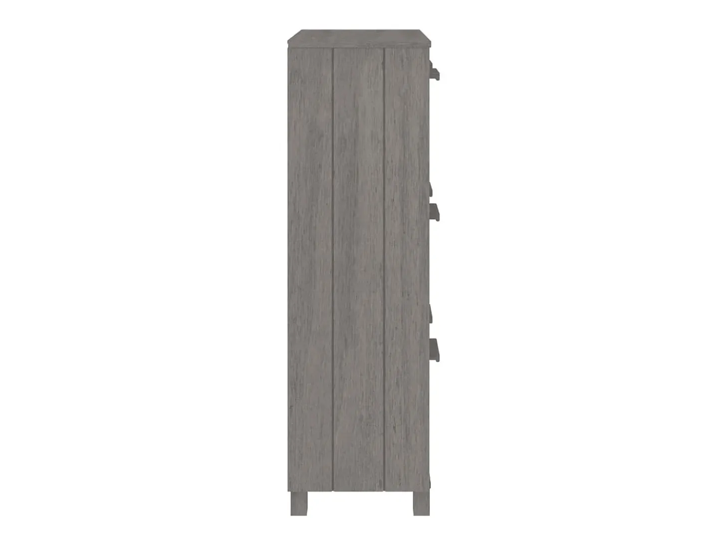 Zapatero HAMAR madera maciza pino gris claro 59,5x35x117 cm ES294612