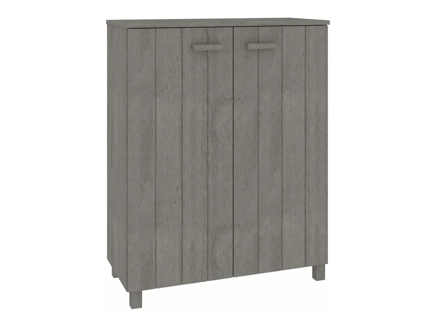 Zapatero HAMAR madera maciza pino gris claro 85x40x108 cm ES838007