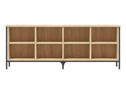 Zapatero madera de ingeniería roble Sonoma 131x35x50 cm ES356235