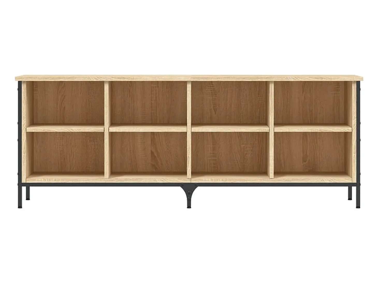 Zapatero madera de ingeniería roble Sonoma 131x35x50 cm ES356235