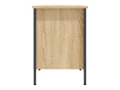 Zapatero madera de ingeniería roble Sonoma 131x35x50 cm ES356235