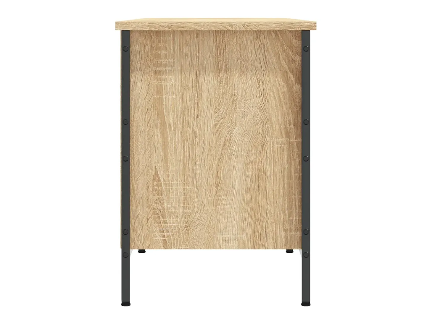 Zapatero madera de ingeniería roble Sonoma 131x35x50 cm ES356235