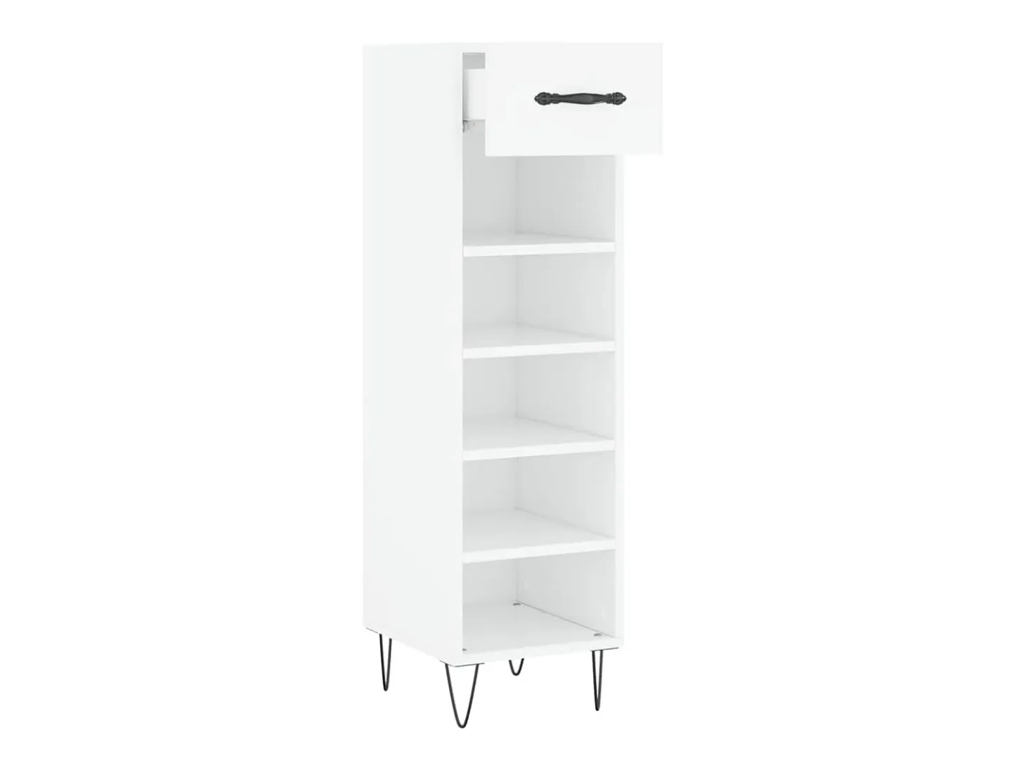 Zapatero madera de ingeniería blanco 30x35x105 cm ES320908