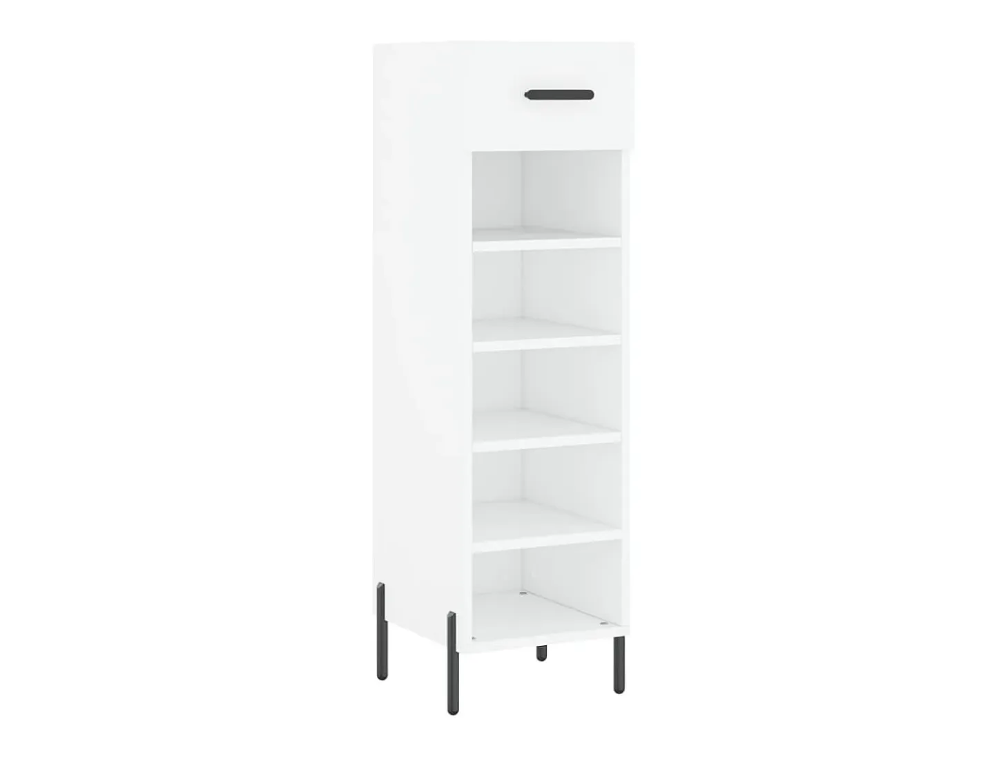 Zapatero madera de ingeniería blanco 30x35x105 cm ES460072