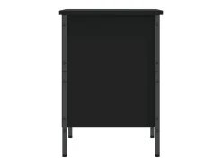 Zapatero madera de ingeniería negro 38x35x50 cm ES681003