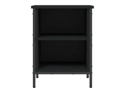 Zapatero madera de ingeniería negro 38x35x50 cm ES681003