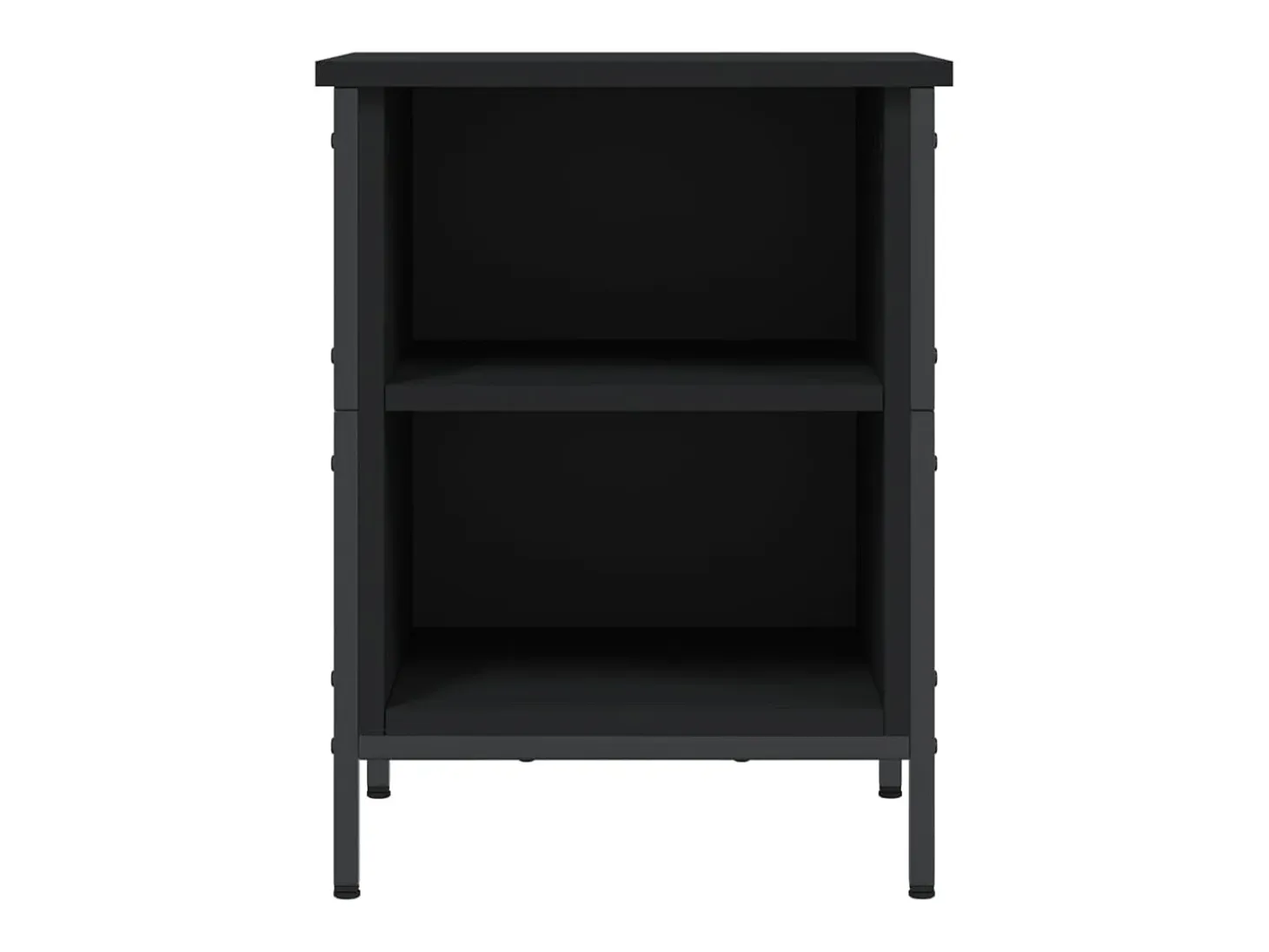 Zapatero madera de ingeniería negro 38x35x50 cm ES681003