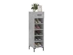 Zapatero madera de ingeniería gris hormigón 30x35x105 cm ES863440