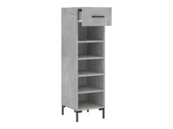 Zapatero madera de ingeniería gris hormigón 30x35x105 cm ES863440