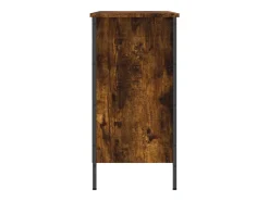 Zapatero madera de ingeniería roble ahumado 100x35x70 cm ES343829