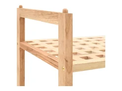 Zapatero Madera maciza de nogal 69 x 26 x 40 cm