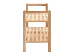 Zapatero Madera maciza de nogal 69 x 26 x 40 cm