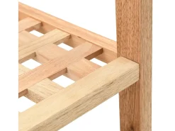 Zapatero Madera maciza de nogal 69 x 26 x 40 cm