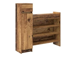 Zapatero Madera vieja 100,5x28x100 cm Madera reconstituida