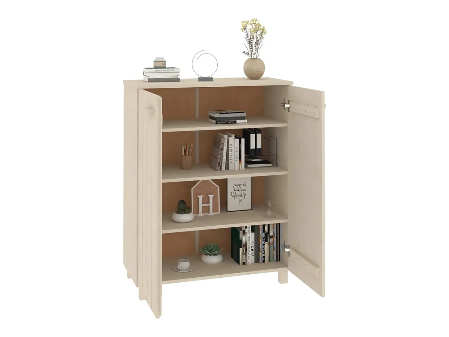 Zapatero Marrón Miel 85x40x108 cm Pino Macizo