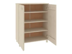 Zapatero Marrón Miel 85x40x108 cm Pino Macizo