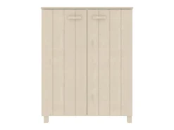 Zapatero Marrón Miel 85x40x108 cm Pino Macizo