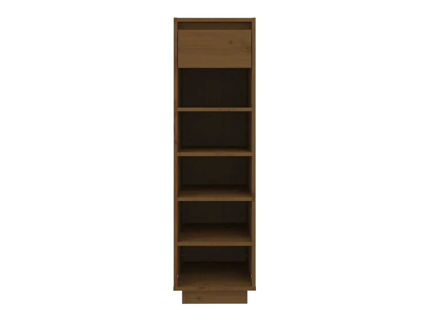 Zapatero marrón miel 30x34x105cm madera maciza de pino