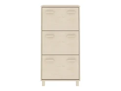 Zapatero Marrón Miel 59,5x35x117cm Pino Macizo