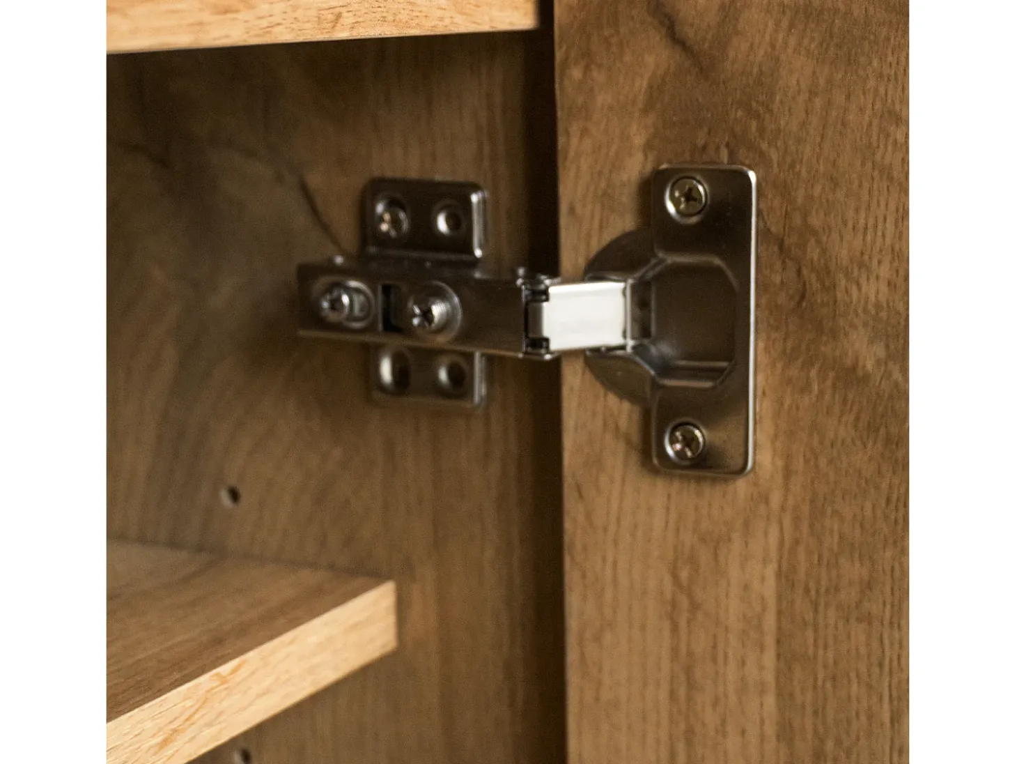 Zapatero moderno con 5 compartimentos, mueble de almacenaje con 2 puertas, color madera