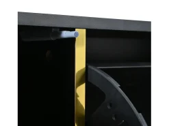 Zapatero moderno con LED - Negro Brillante - Elegante y Espacioso