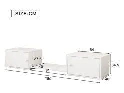 Zapatero, Mueble de Entrada, Uso Multiusos, Banco para Cambiar Zapatos, Se Puede Utilizar con Literas, Blanco, 189*40*34,5cm