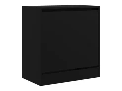 Zapatero negro 60x34x63,5 cm madera contrachapada