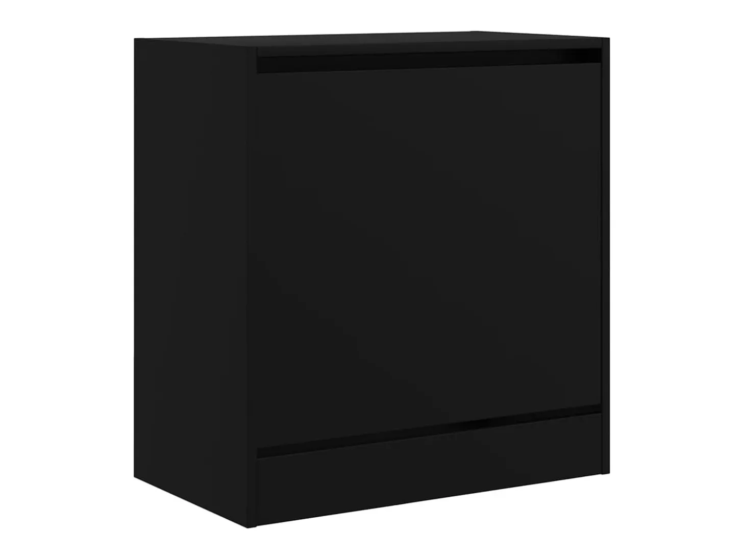 Zapatero negro 60x34x63,5 cm madera contrachapada