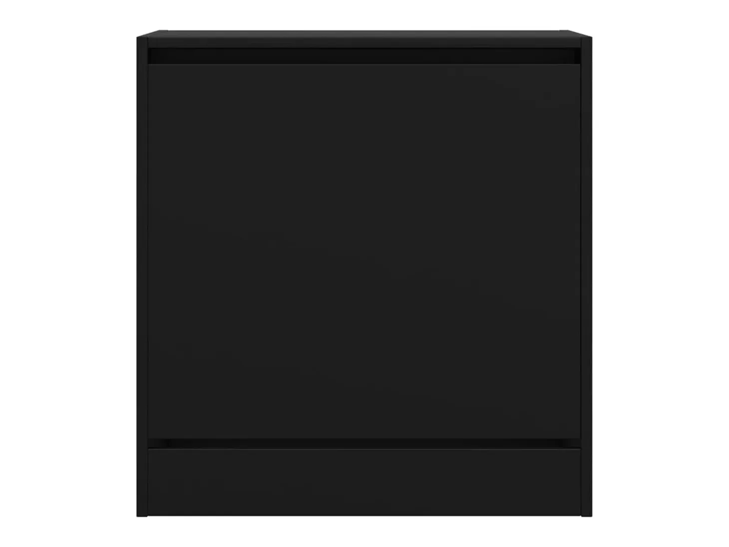 Zapatero negro 60x34x63,5 cm madera contrachapada