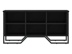 Zapatero negro 90x38x45,5 cm madera contrachapada