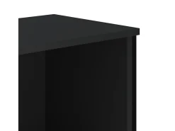 Zapatero negro 90x38x45,5 cm madera contrachapada